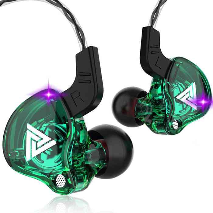 QKZ AK6 Sports Earphones Dynamic Earbuds with Microphone Headset Subwoofer Bass
